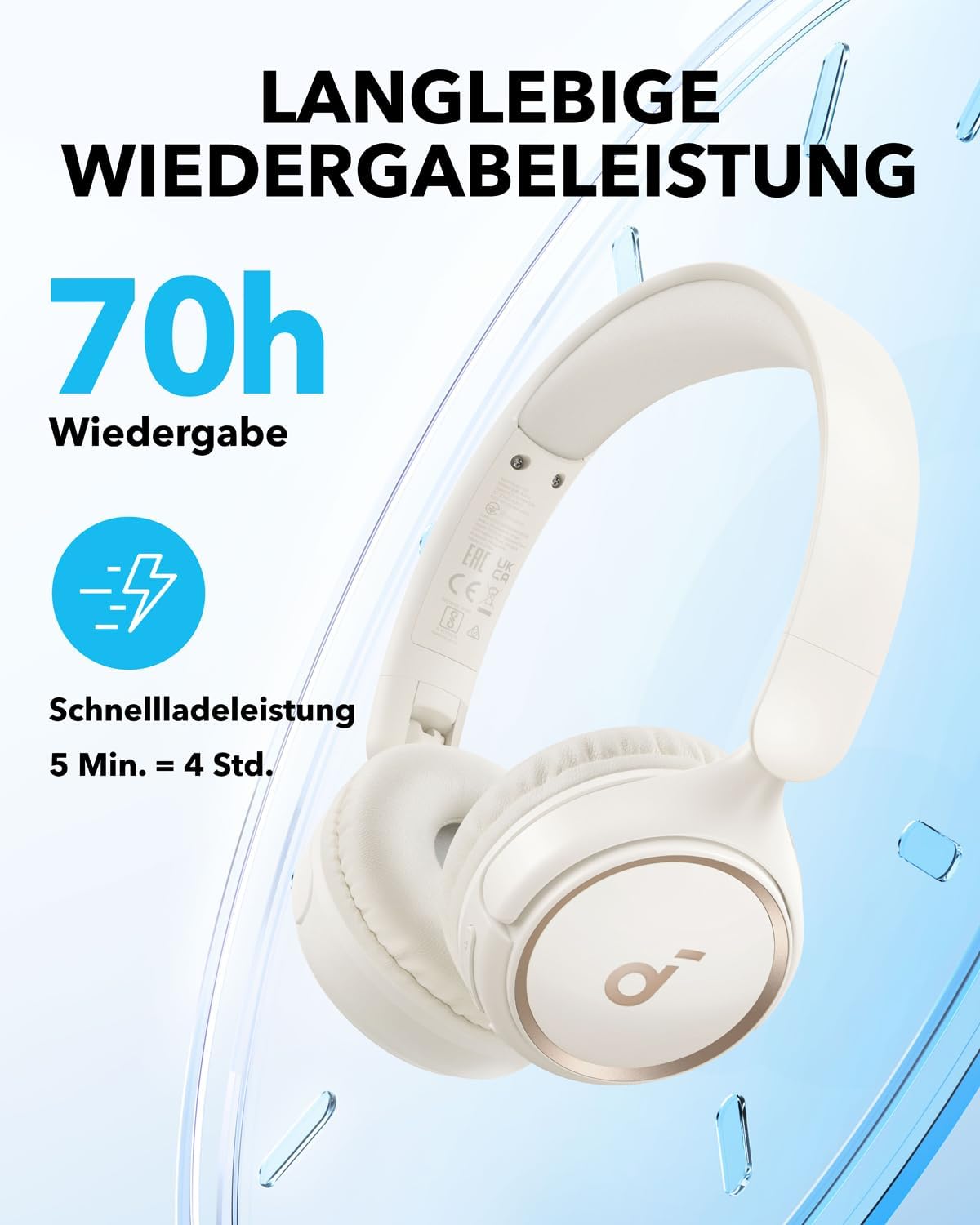 Kabellose On-Ear Kopfhörer H30i, Perlweiss