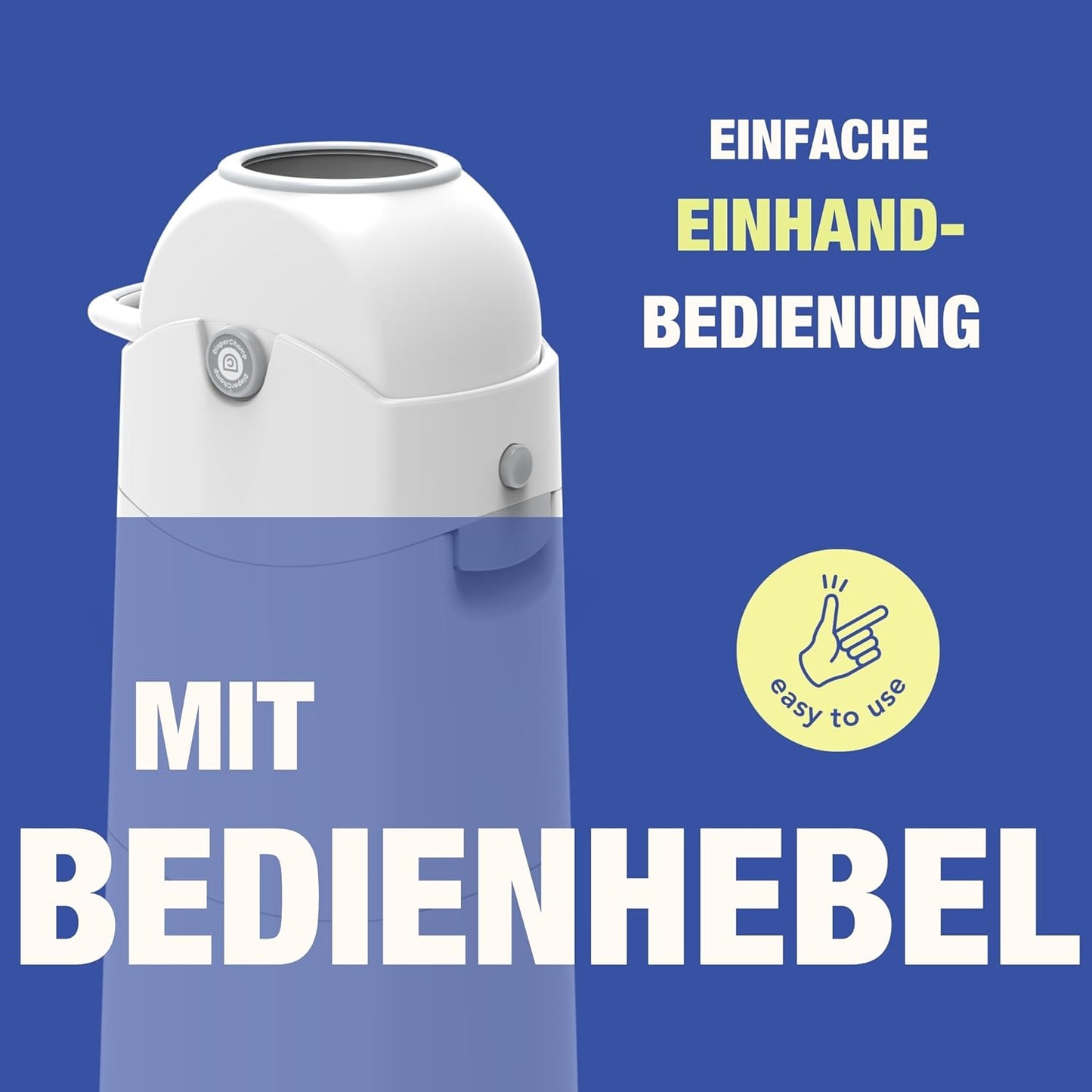 Geruchsdichter Windeleimer, Silber