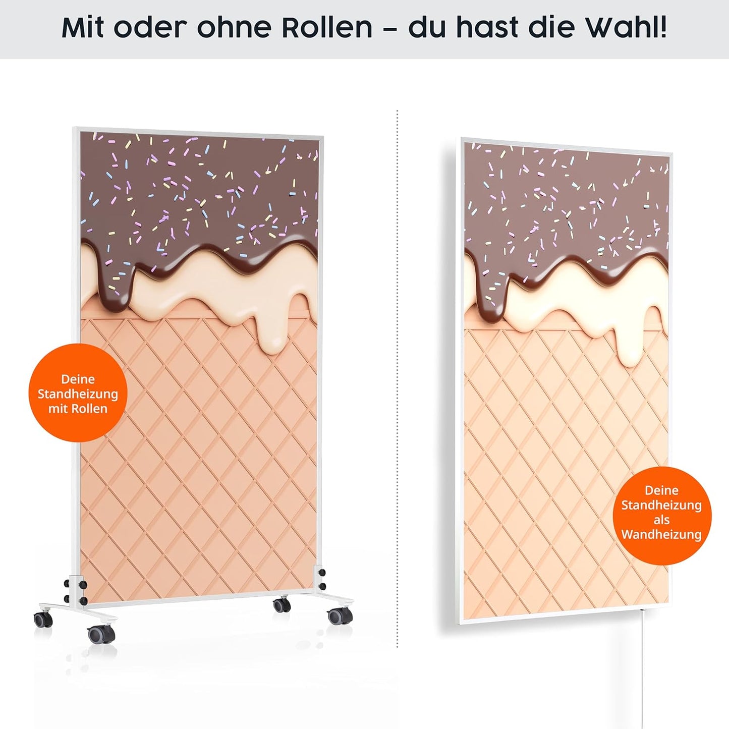 Bild-Infrarotheizung mit Thermostat 800 W, 800 W Wein