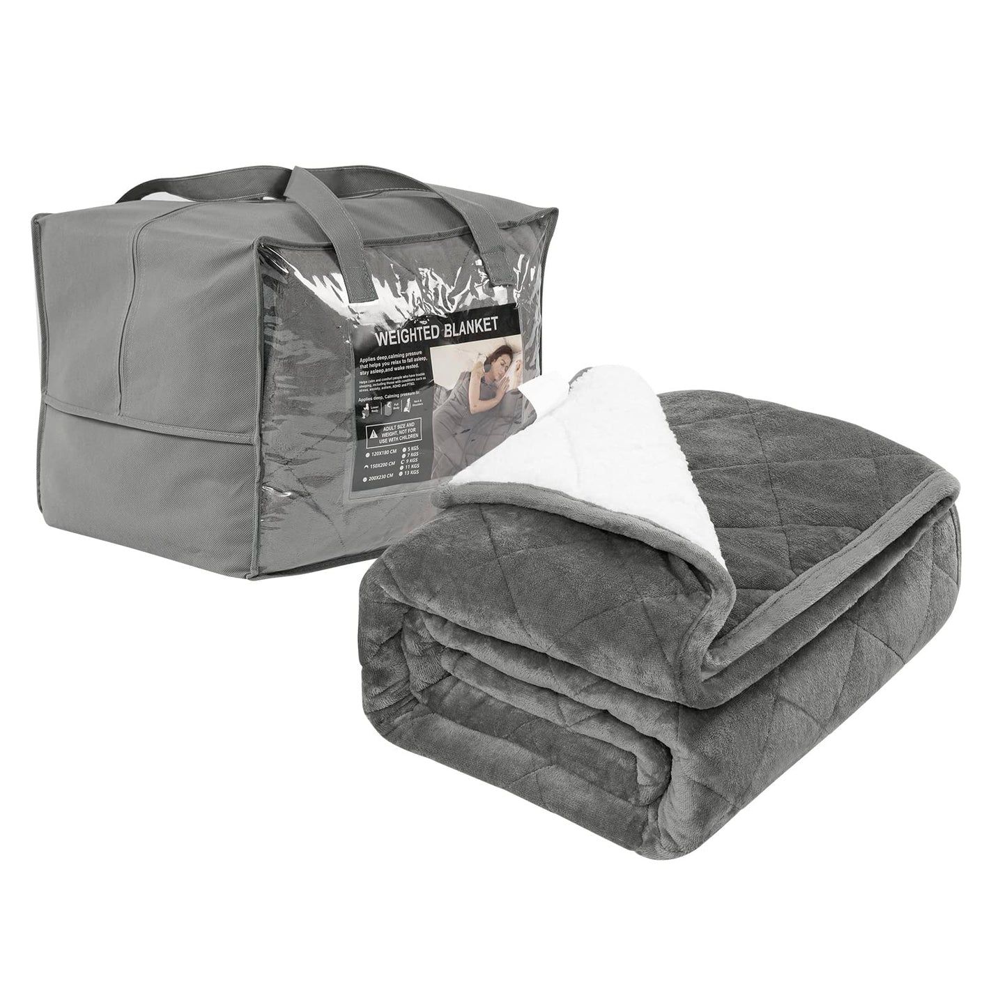 Therapiedecke, 7 kg, 135x200 cm 7kg Grau