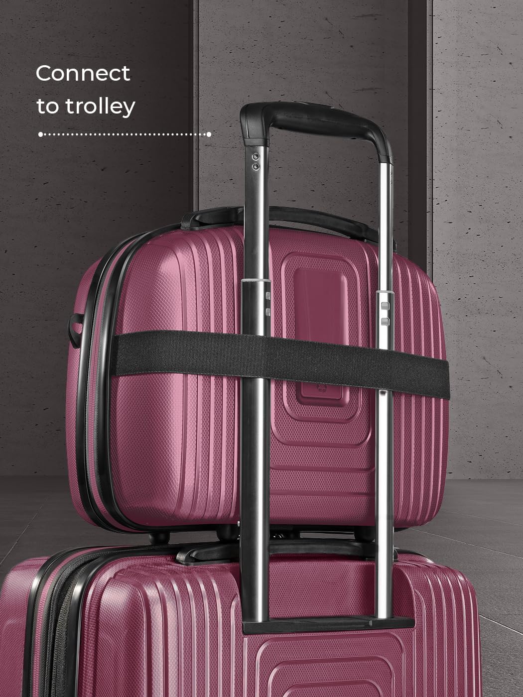 Essentials 14 Beautycase 34 cm, Aubergine Metallic Beauty Case (34 cm)