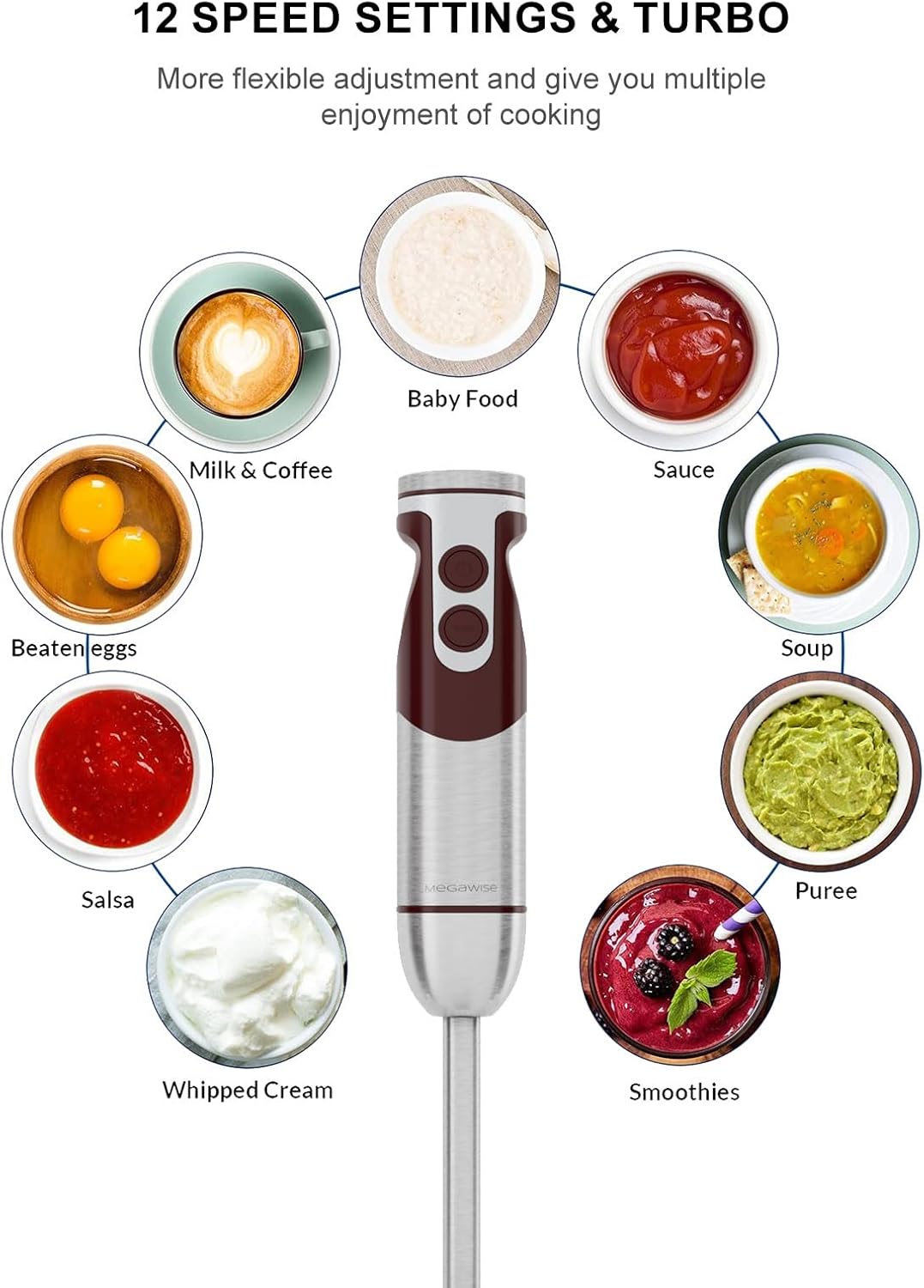5-in-1 Stabmixer-Set CL2O21 mit Zubehör