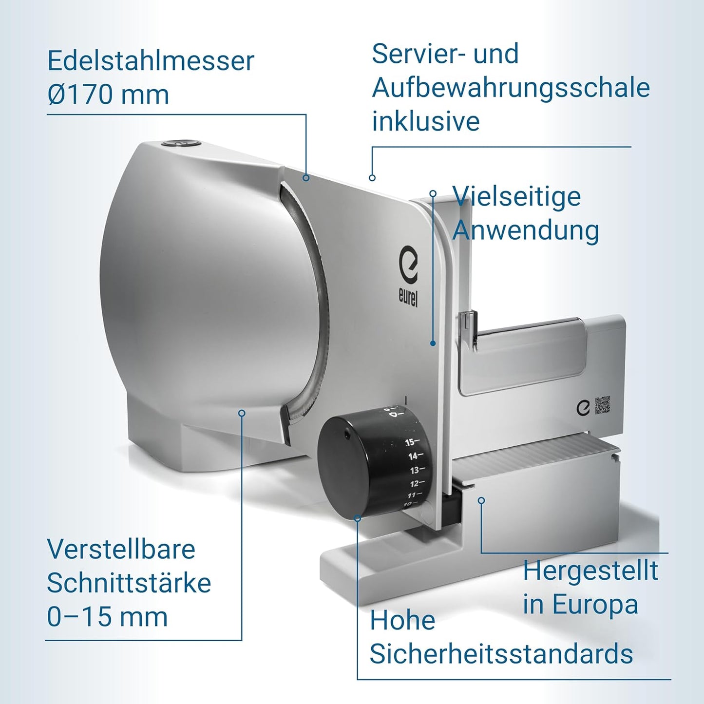 Elektrischer Allesschneider RS72, Silber Rs72
