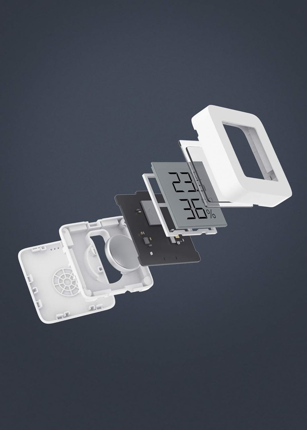 2x Mi Temperatur- und Feuchtigkeitsmonitor