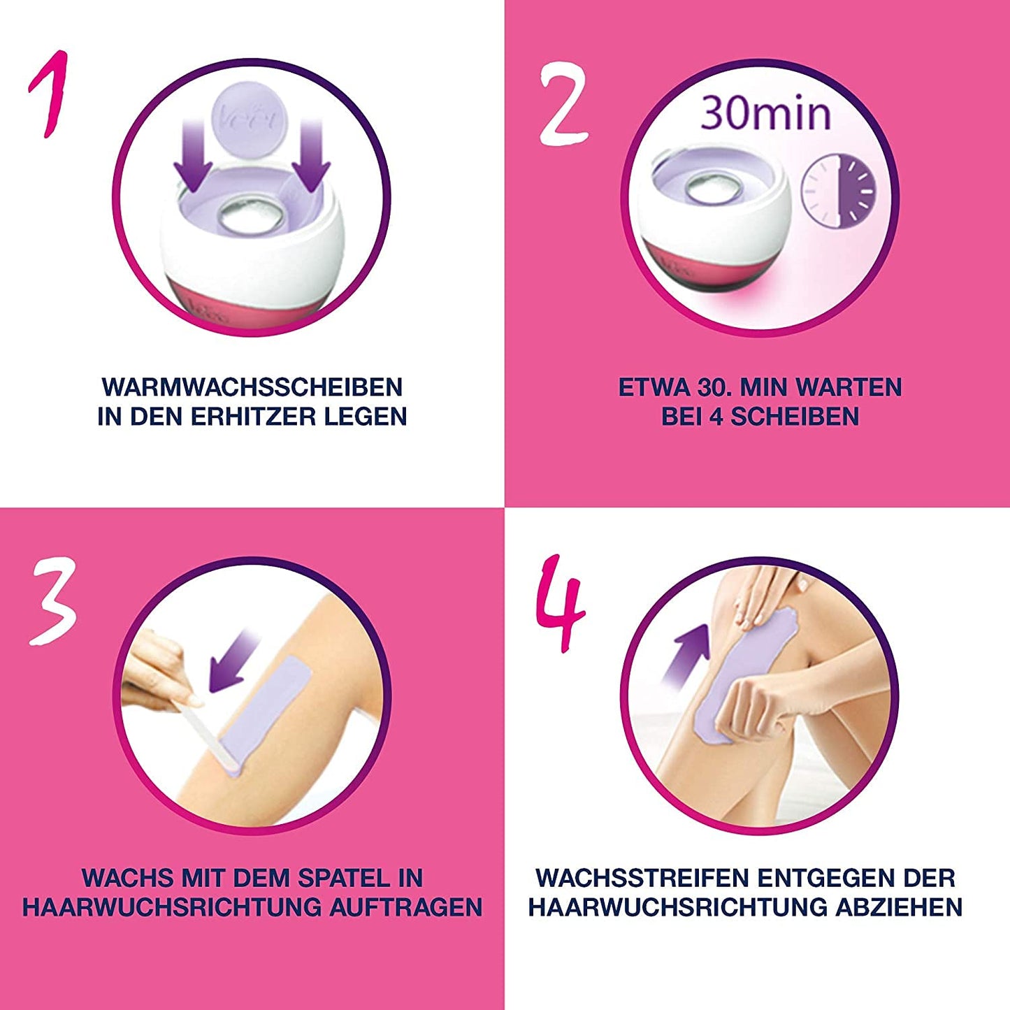 Spawax Warmwachsscheiben Refill-Packung, 5 x 6 Stück