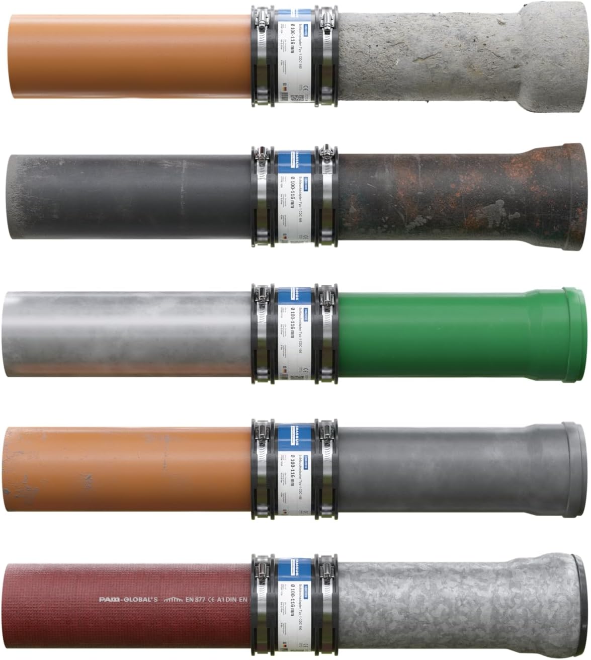 Schlauchadapter CDC 165 Typ 1, 150-170mm