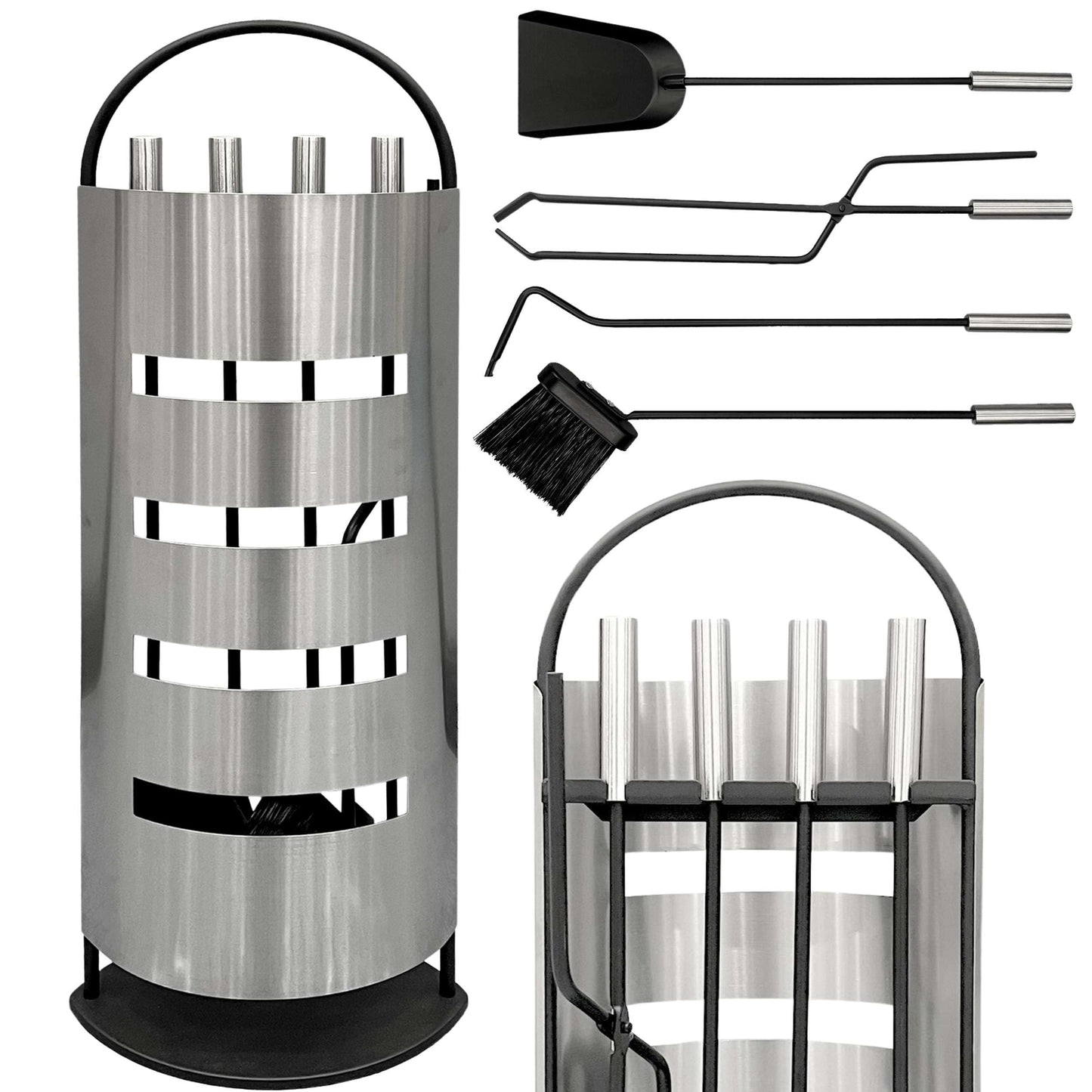 5-teiliges Kaminbesteck-Set