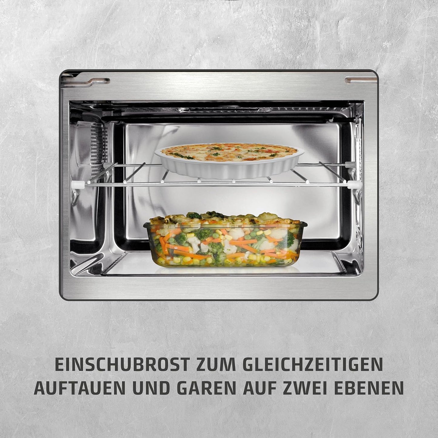 2-in-1 Mikrowelle mit Grill und Keramikboden MG20, 20 Liter