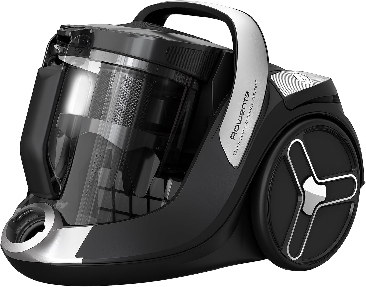 Green Force Cyclonic Staubsauger ohne Beutel, Schwarz-aluminium