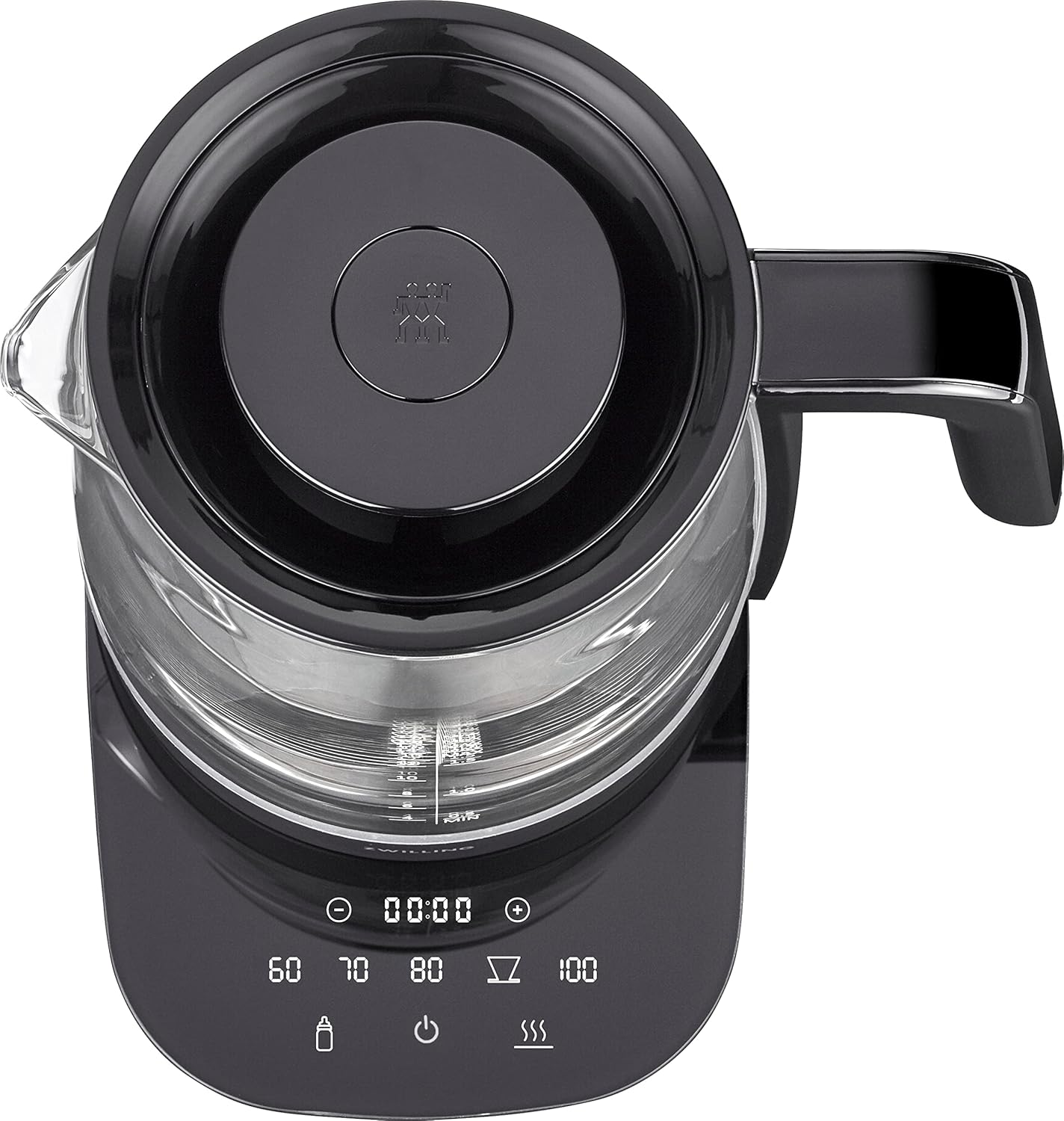 Wasserkocher Enfinigy mit Teesieb & Timer, Schwarz
