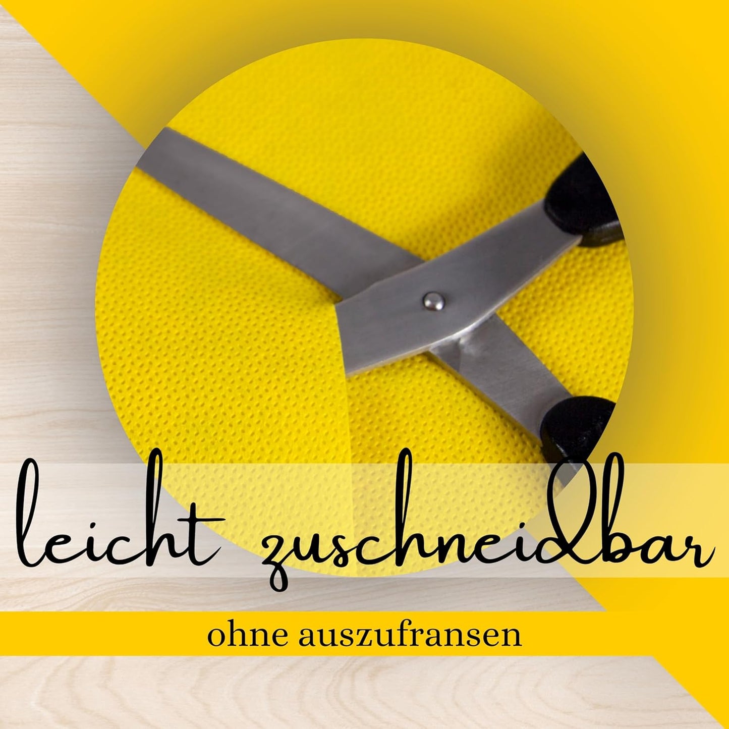 Zuschneidbare Tischdeckenrolle Light, Gelb