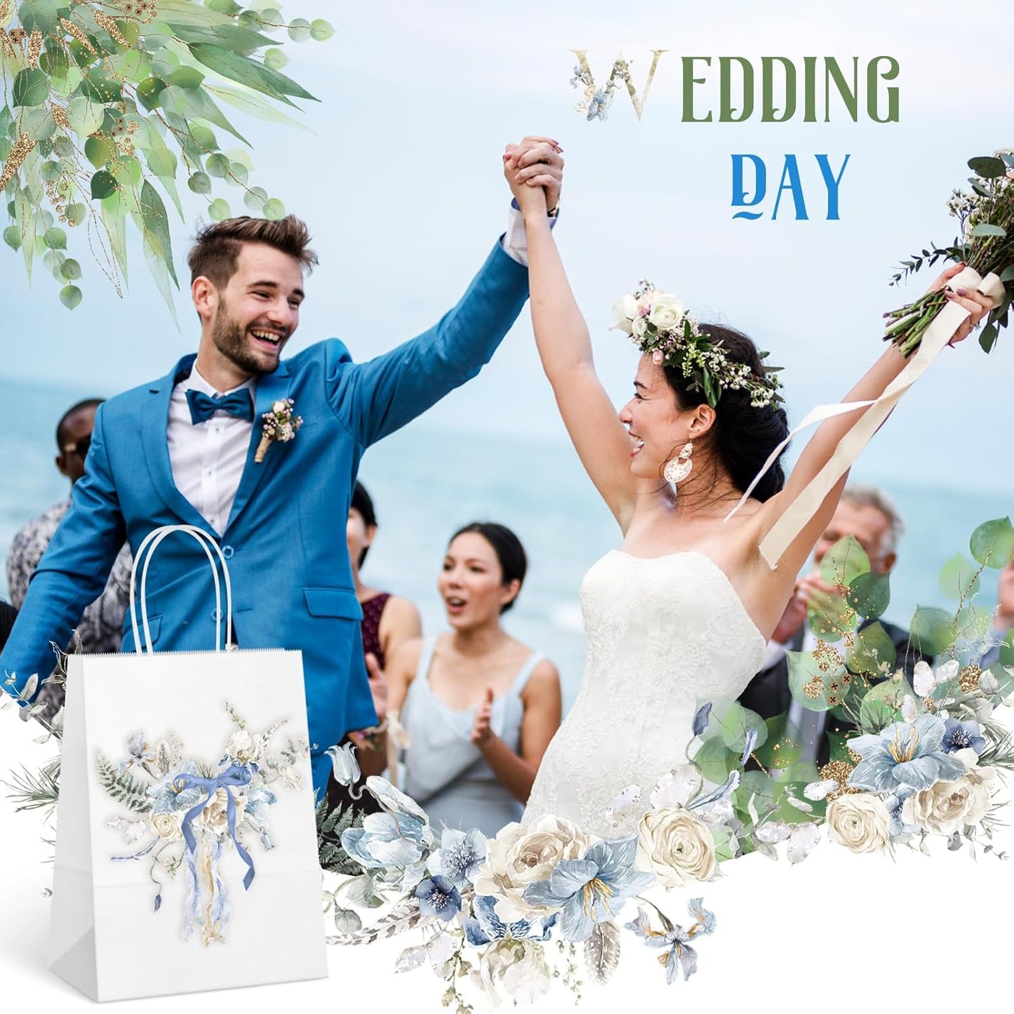 100 Stück Papiertüten, Weiss 100 Stück (1er Pack)