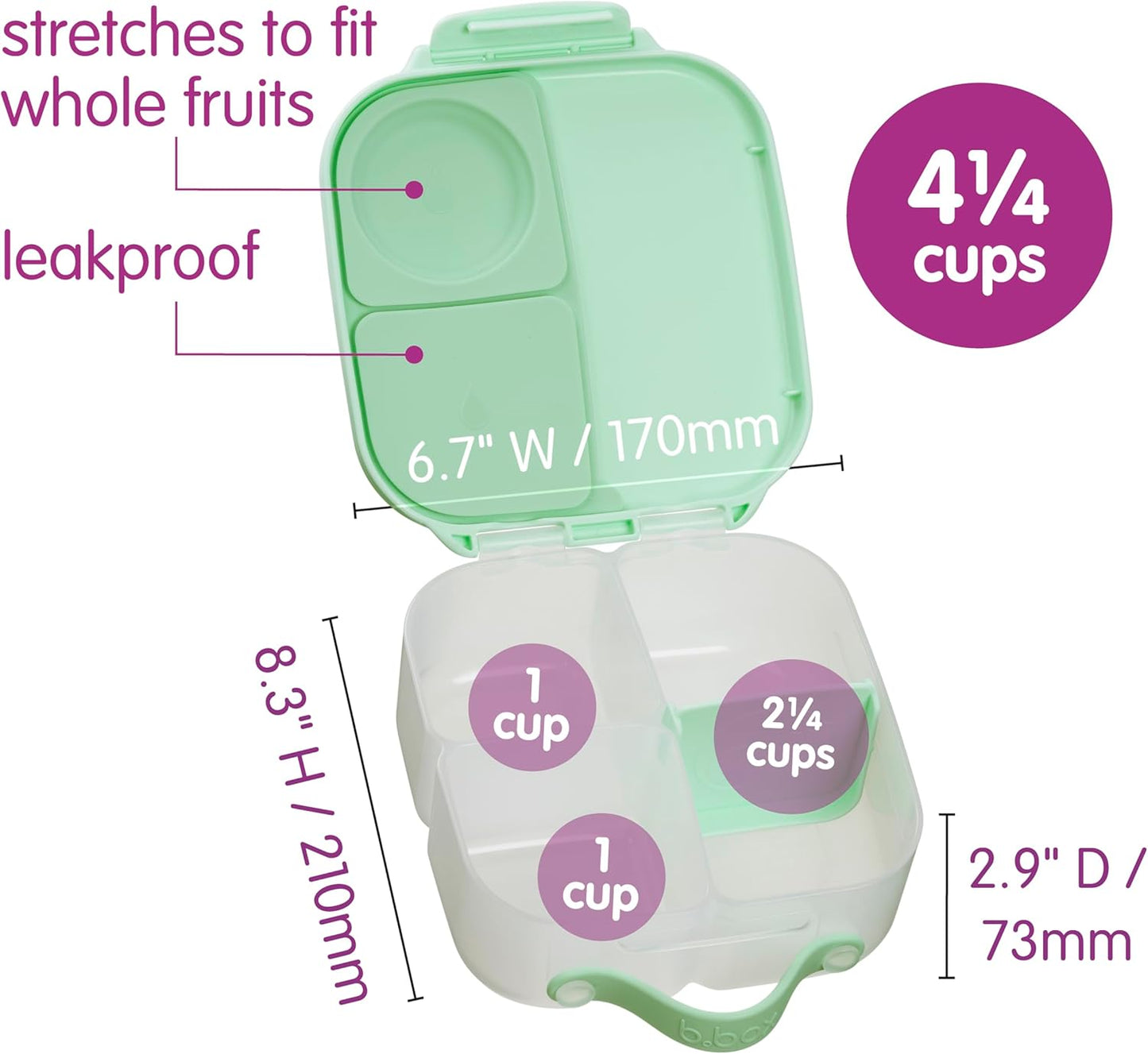 Mini Bento-Brotdose, Spearmint
