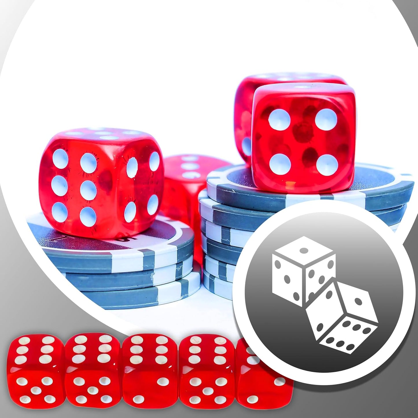 Pokerkoffer Set mit 500 Chips und Zubehör