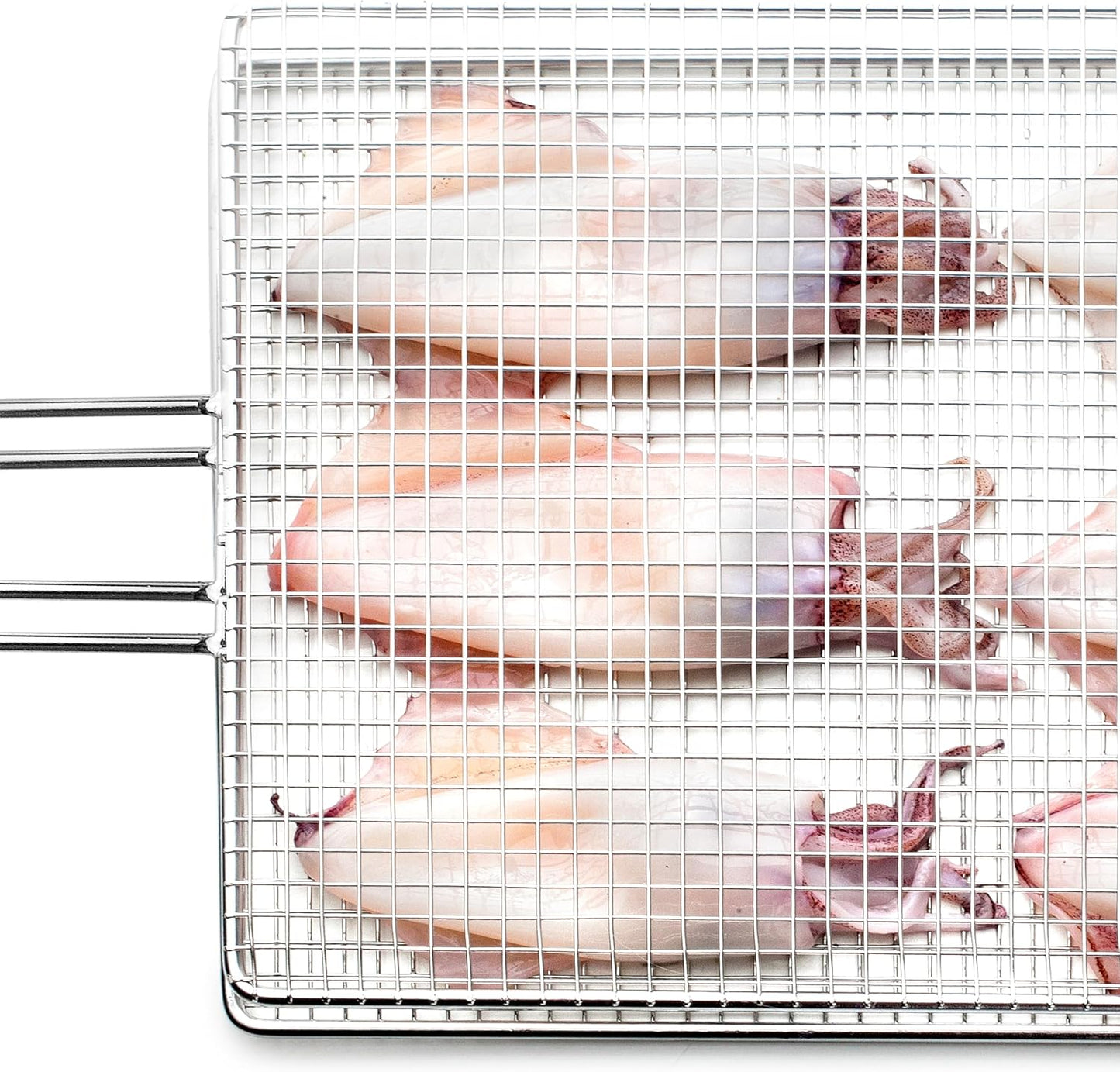 Doppelter Tintenfischgrill aus Edelstahl