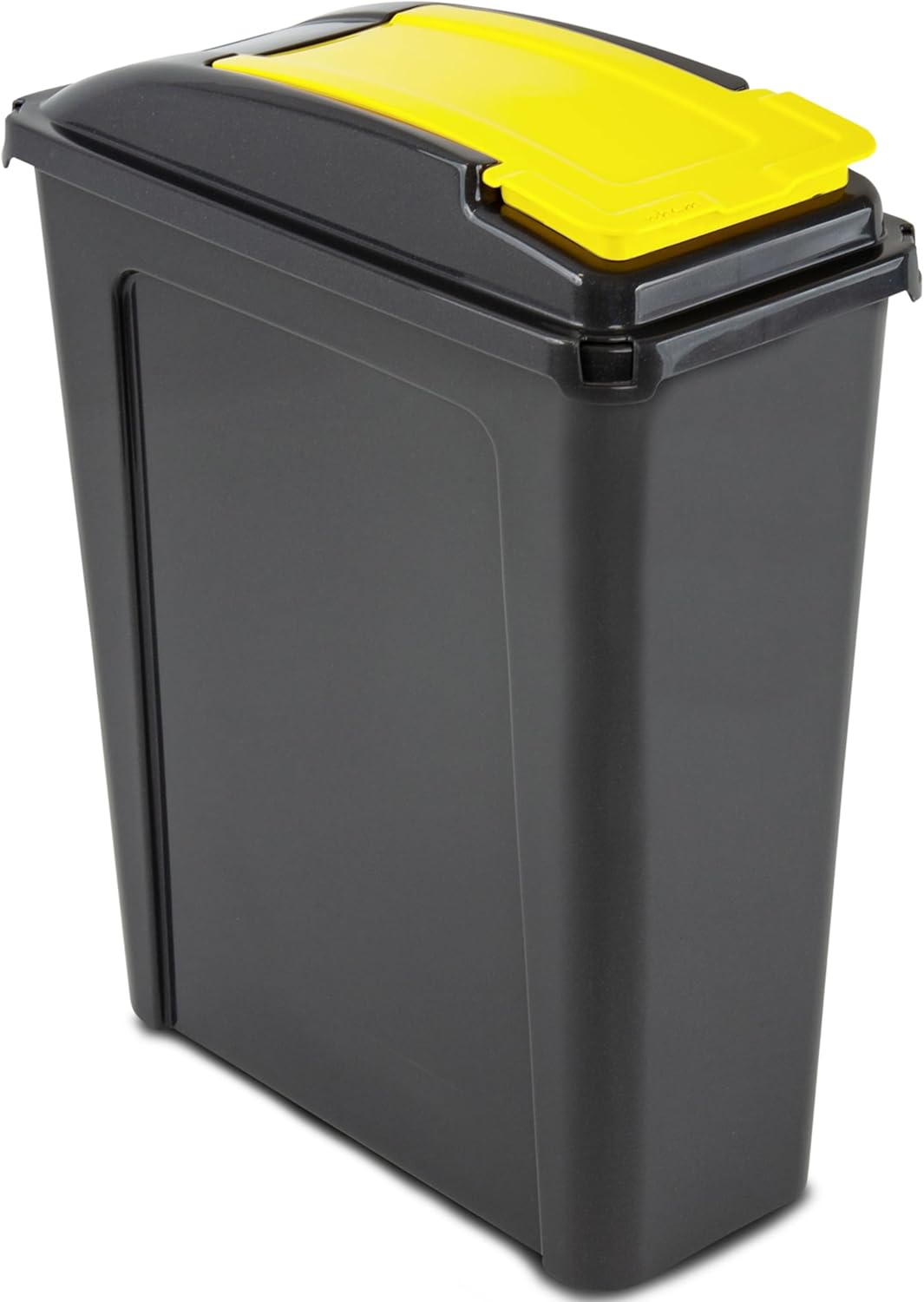 Mülltonne mit Deckel, Gelb 25 Liter