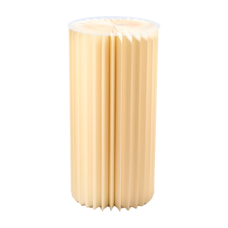 Faltbarer Dekosockel oder Beistelltisch, Creme Ø30 H 60 cm