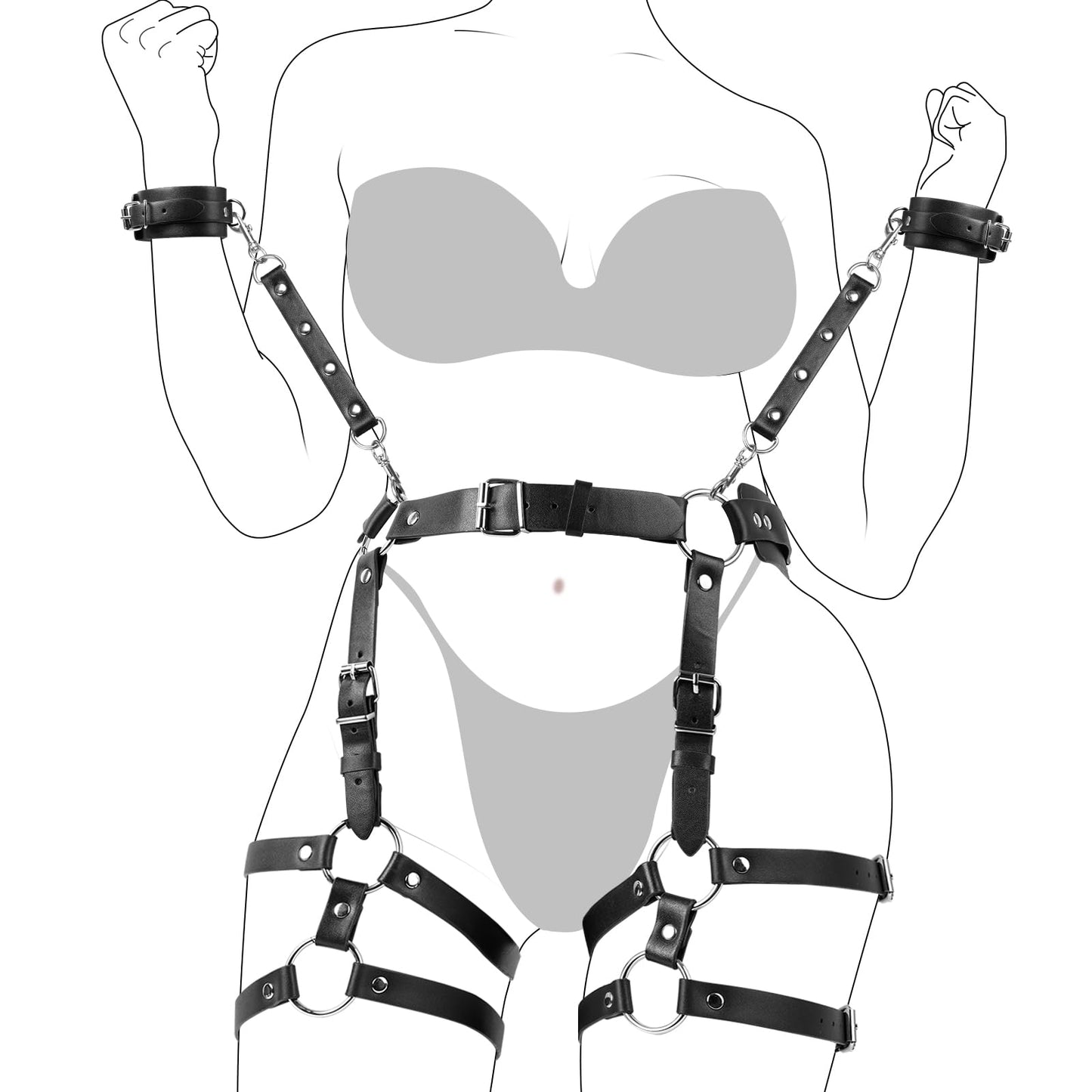Bondage Set mit Handschellen