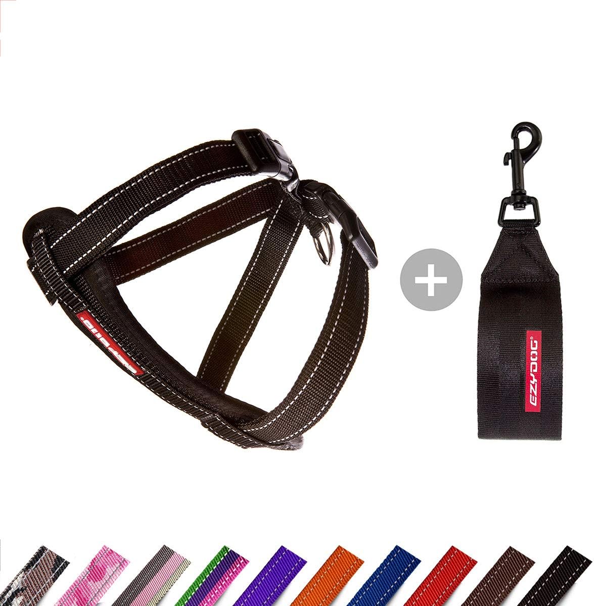 Hundegeschirr mit Sicherheitsgurt, XS Black