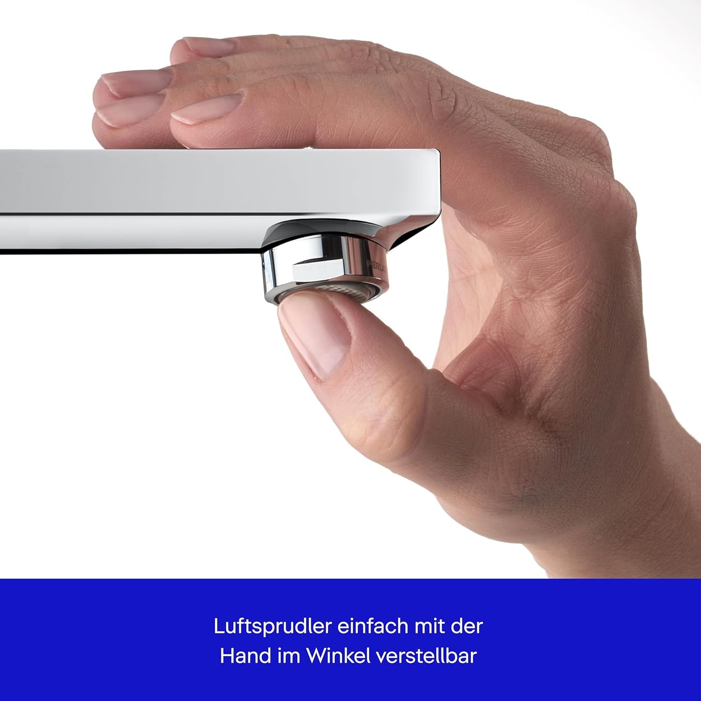 D-Neo Waschtischarmatur M mit FreshStart-Funktion, M FreshStart, ohne Zugstangen-Ablaufgarnitur