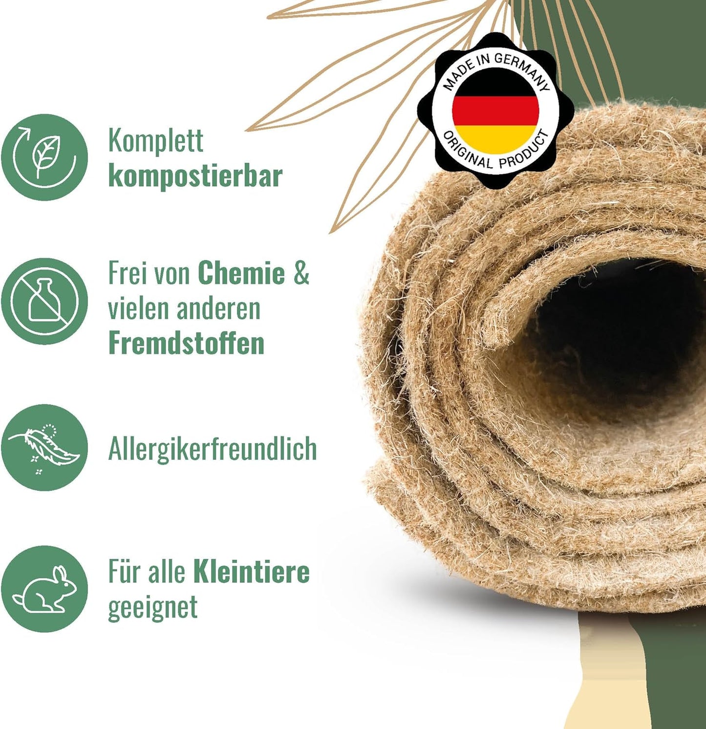 5-teiliges Nagerteppich-Set, 100 x 50 cm, 5 Stück