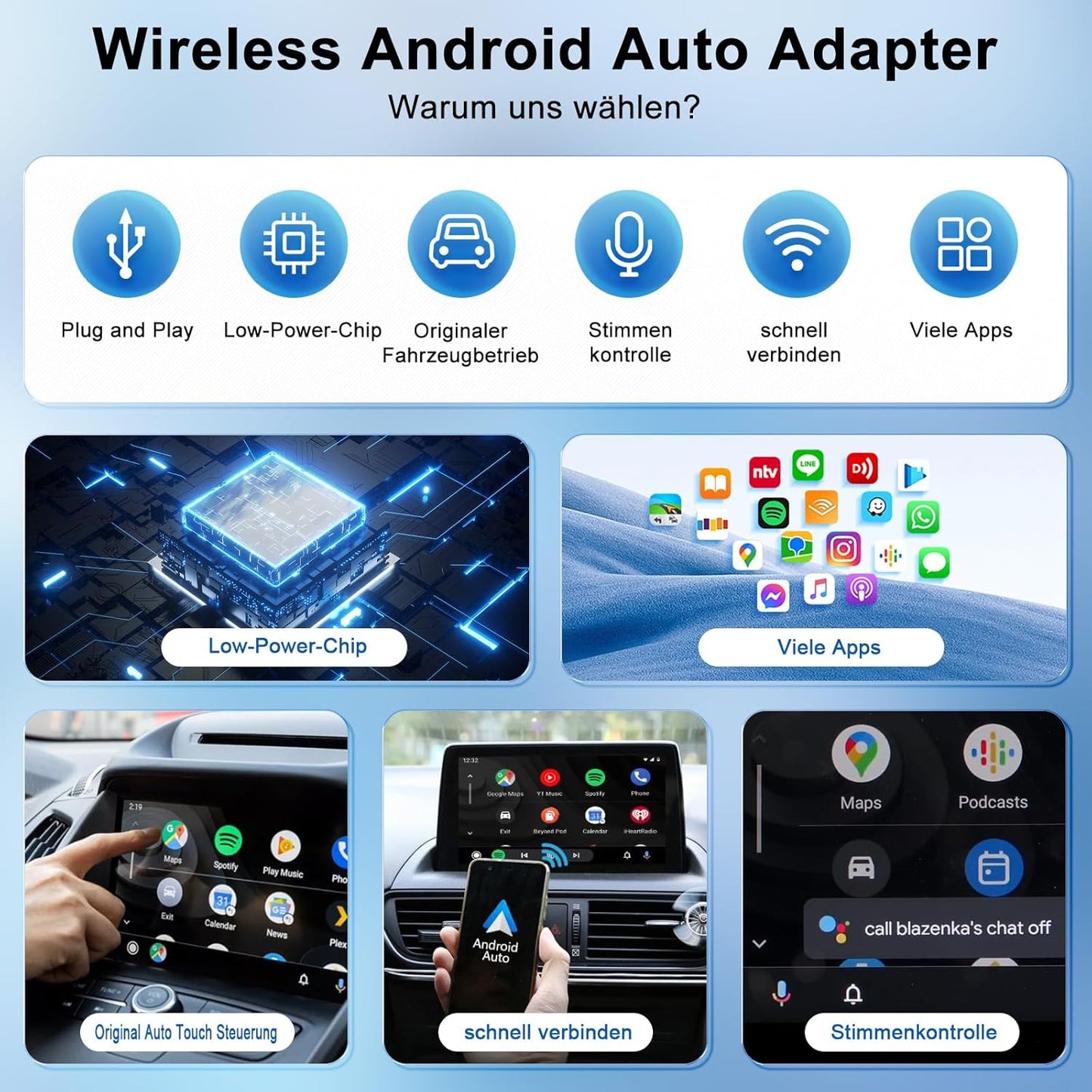Android Auto Wireless Adapter für OEM Systeme