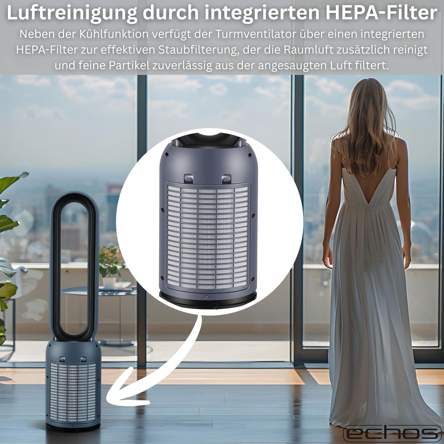Leiser Turmventilator