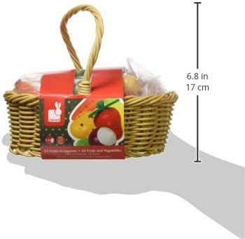 Früchte- und Gemüsekorb, Korb mit 24 Obst & Gemüse