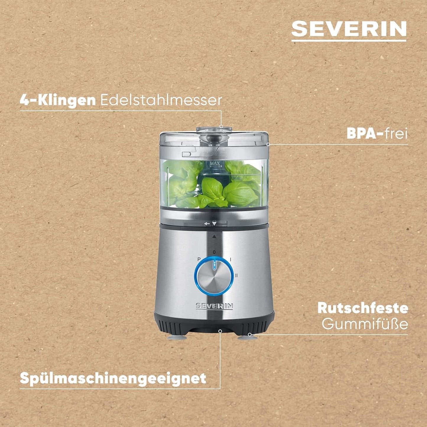 Kompakt-Multizerkleinerer, Kompakt-Multizerkleinerer, 400W