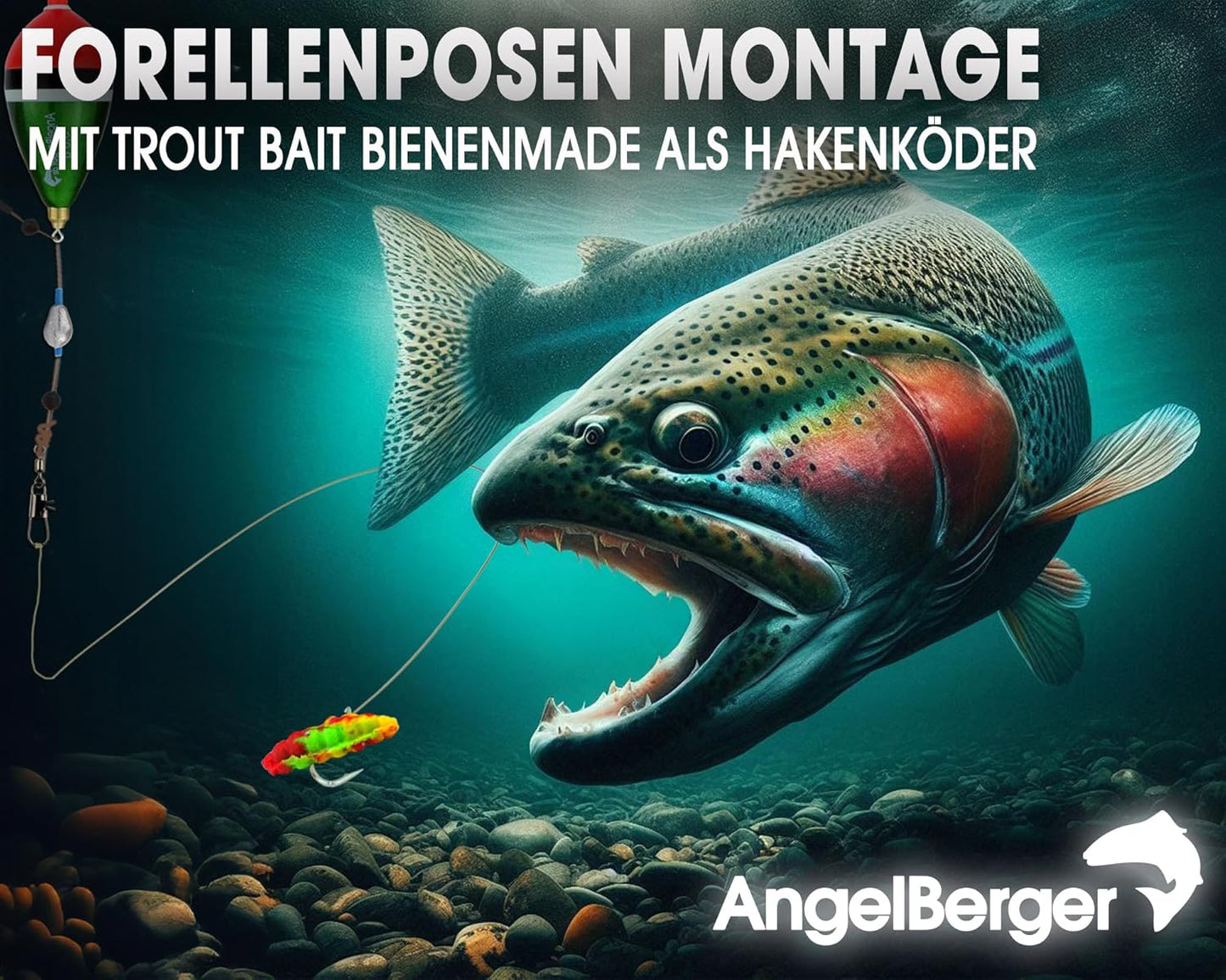 Steck-Angelset mit Zubehör, Angelset Forelle