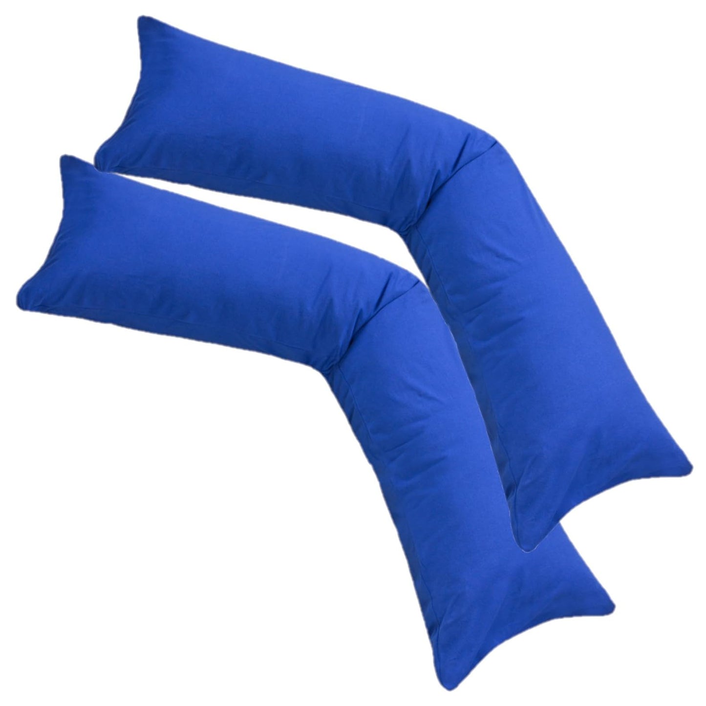 2er-Pack Kissenbezug für Seitenschläferkissen, 2er Pack 40x145 Royalblau