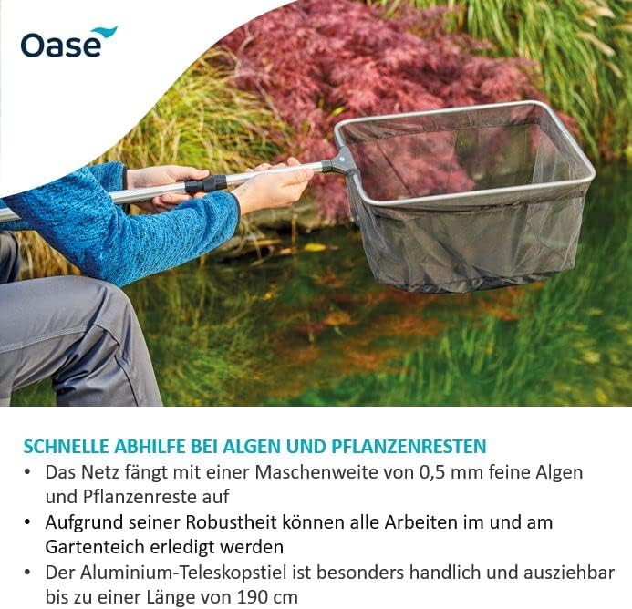 Profi Teichkescher für Algen- und Pflanzenreste, Profi Teichkescher Single