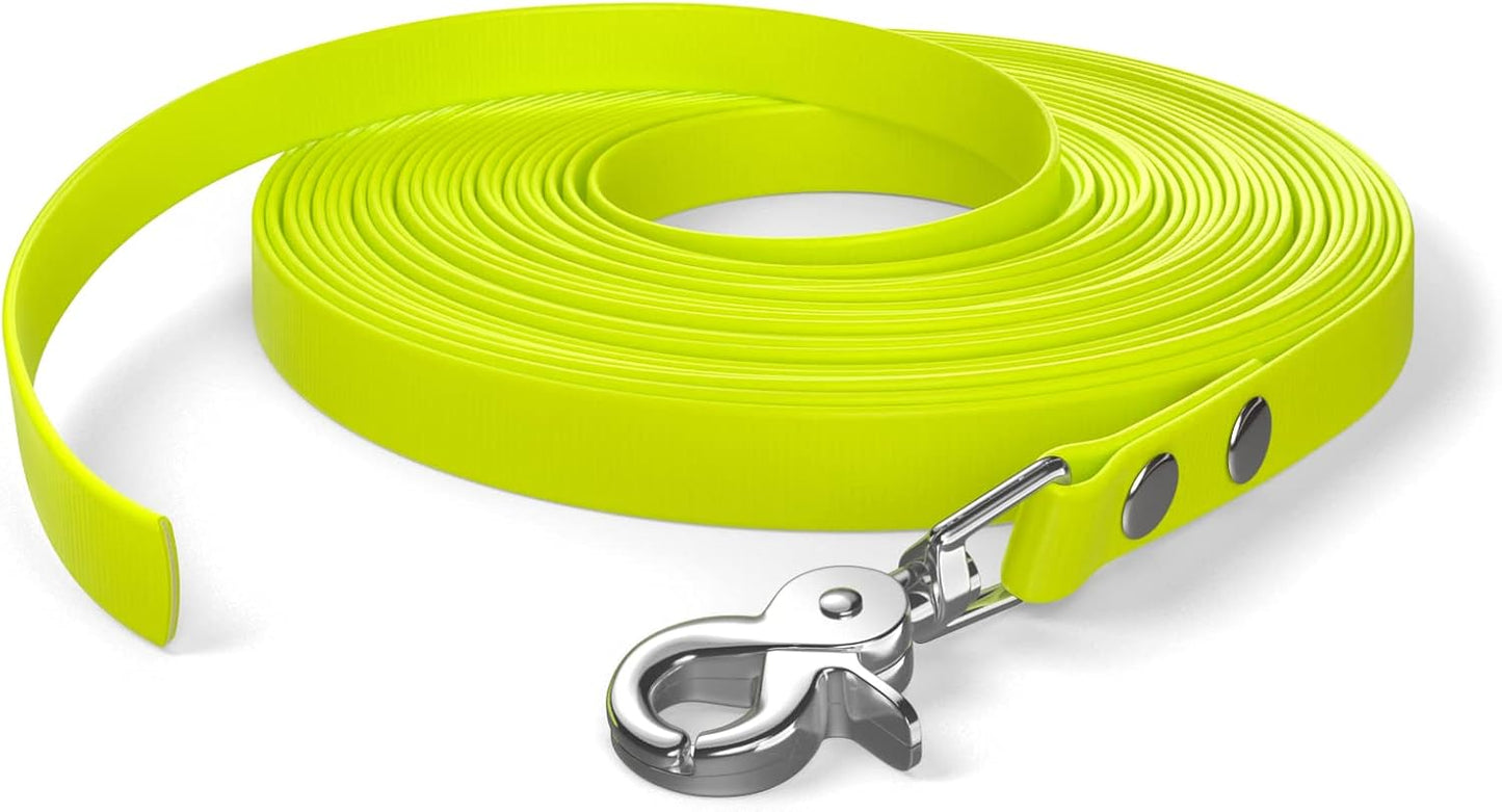 Schleppleine, 10m, für kräftige Hunde Neon Gelb