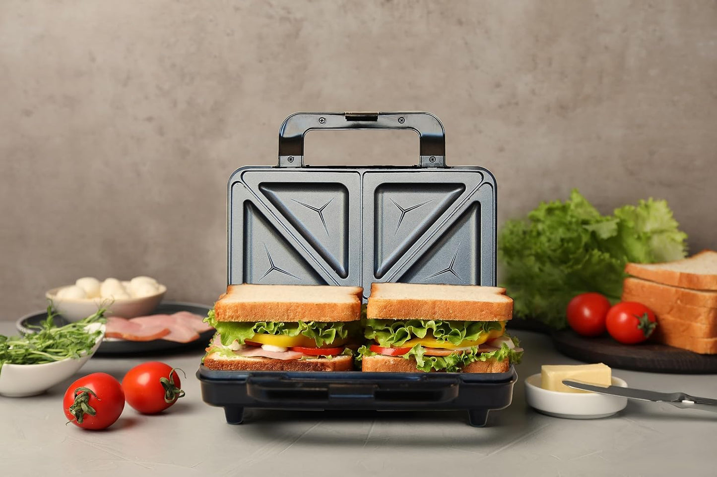 Sandwichmaker XL, Satin, Beige/Satin