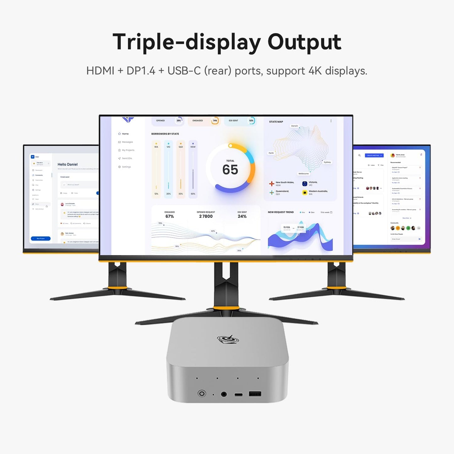 SEi13 Pro Mini PC mit Intel Core i9 13900HK, SEi13 13900HK(32G+1T)