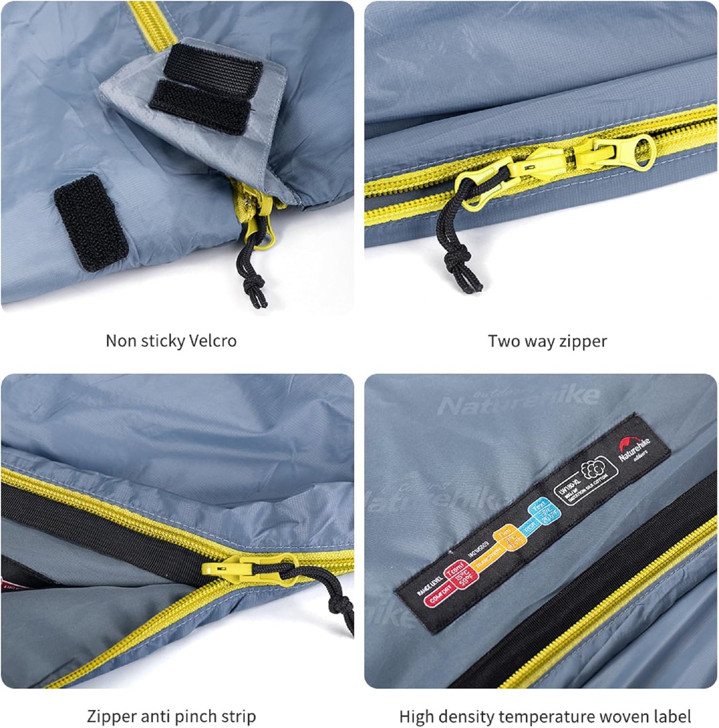 Ultraleichter Schlafsack, Blau-XL