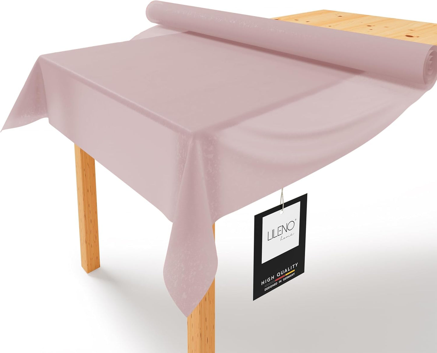 Abwaschbare Tischdeckenrolle, 2500 x 110 cm (Rechteckig) Rosé