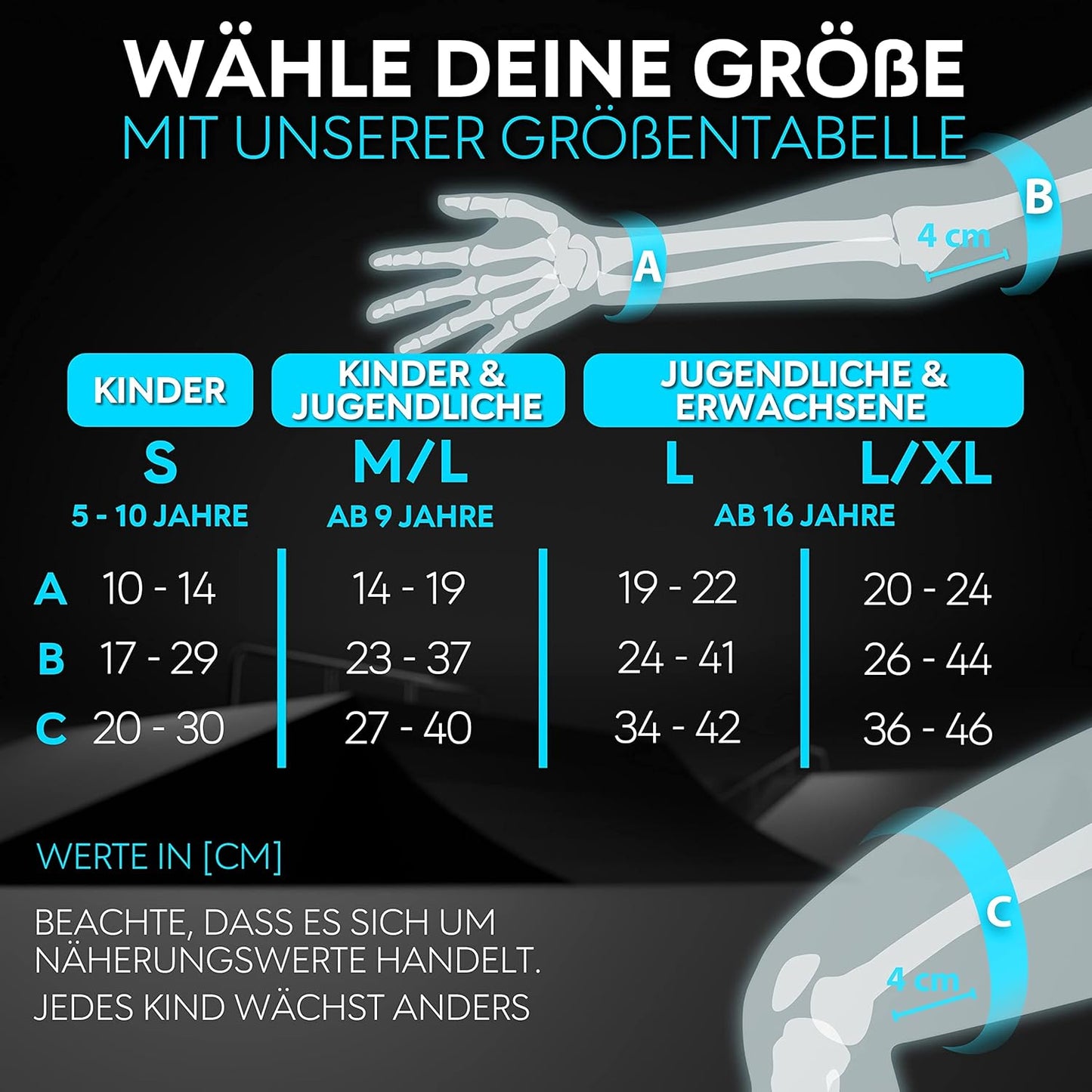 6-teiliges Schoner-Set für Inliner & Skateboarding, L/XL - Adults Blau Violett