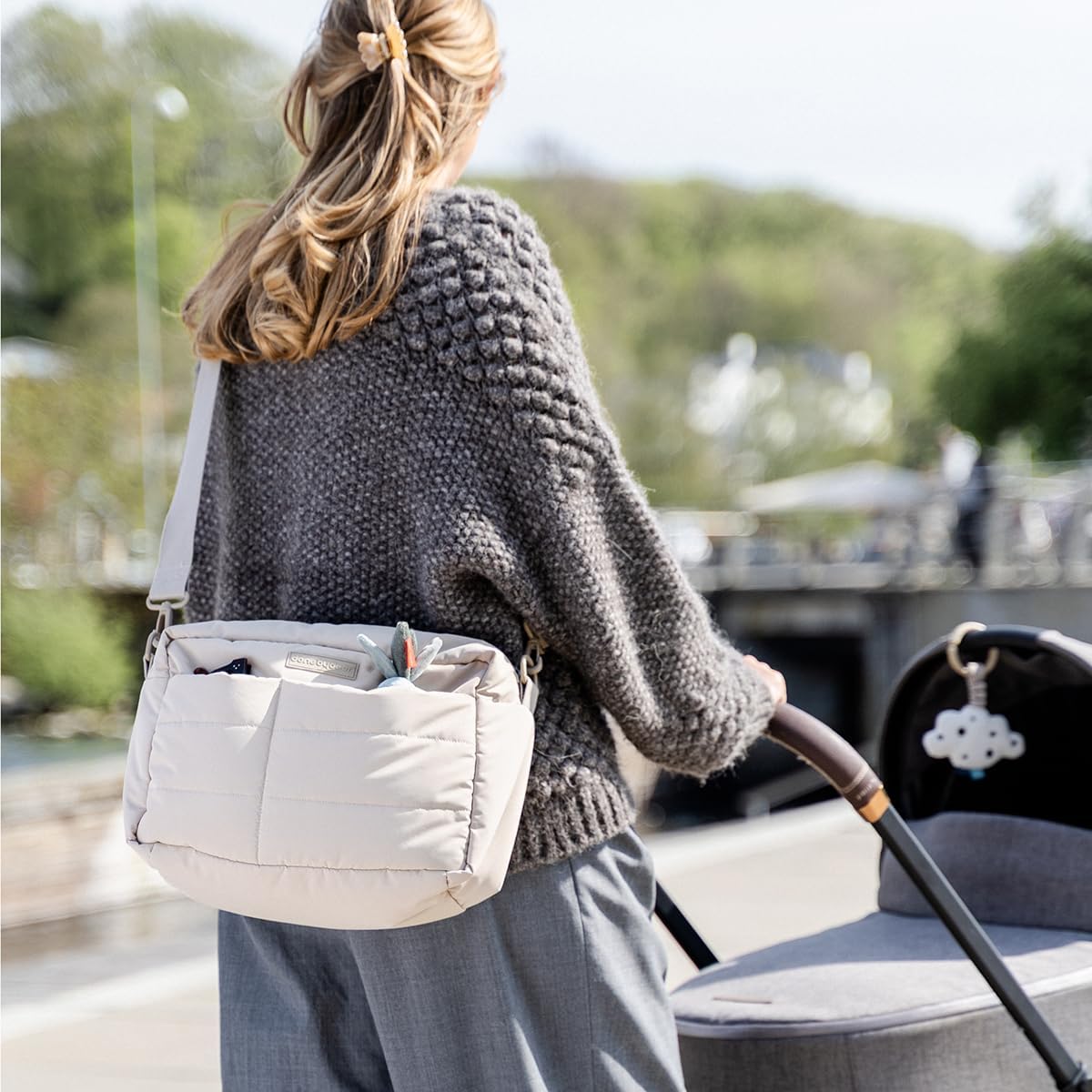 Kinderwagentasche, Sand