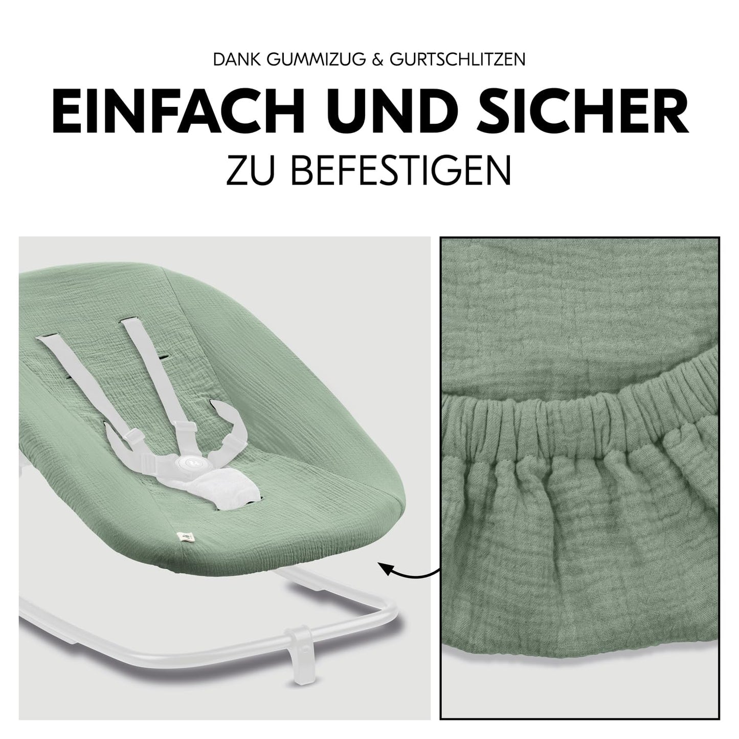 Highchair Bouncer Cover, Sage