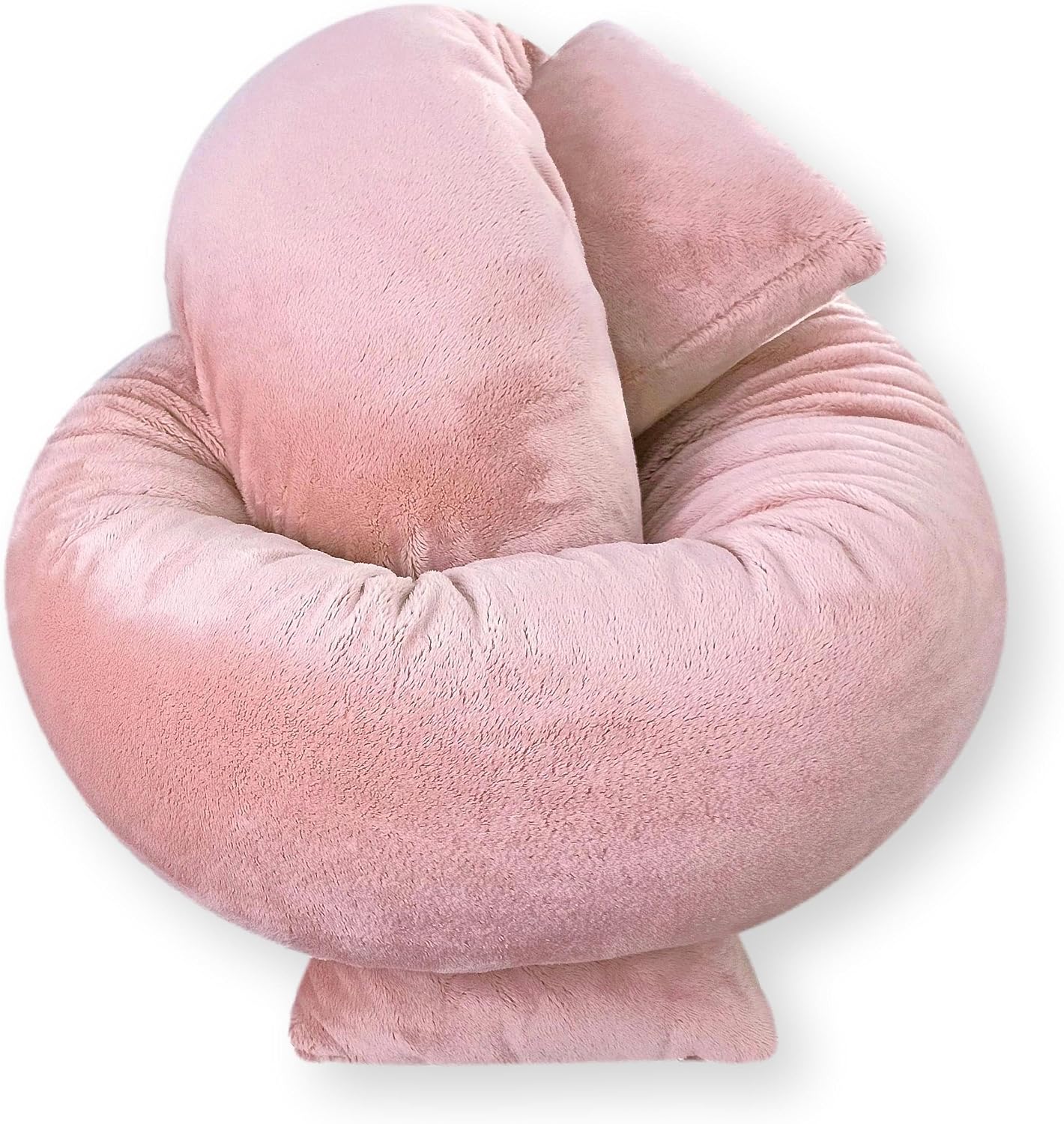 Bettschlange, 250 cm, 250 cm Pastellrosa