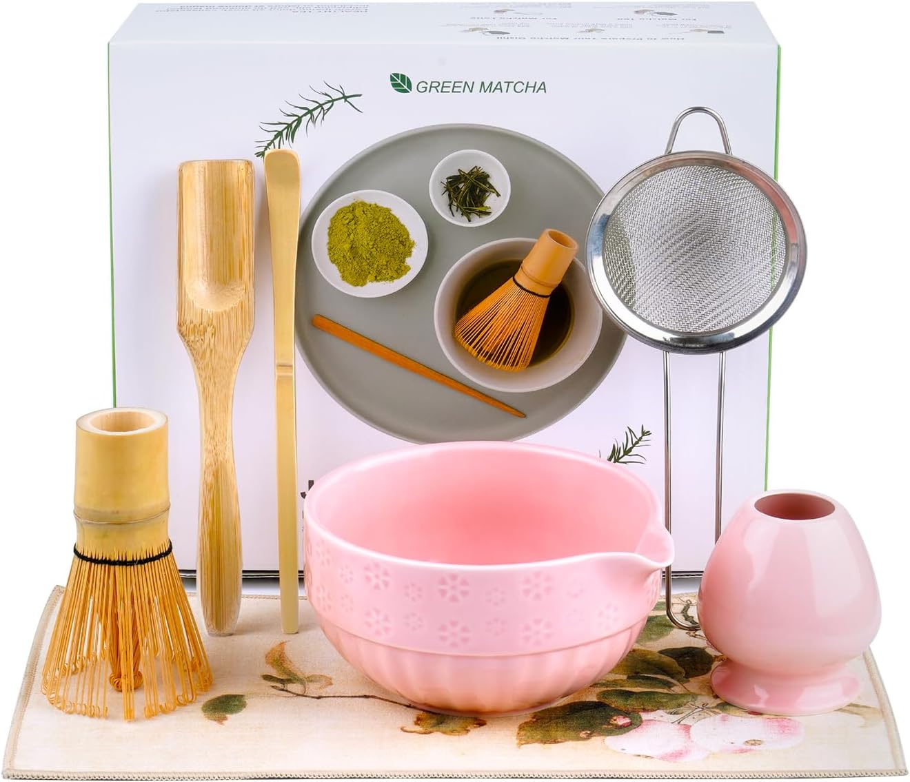 Matcha Tee Set, Kirschblütenrosa