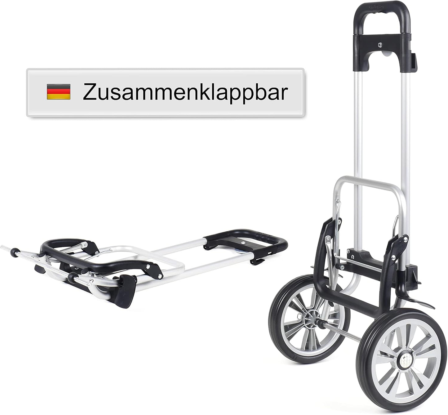 Höhenverstellbarer Einkaufstrolley Alu Star Shopper Ture mit abnehmbarer 50 L Einkauftasche, Beige
