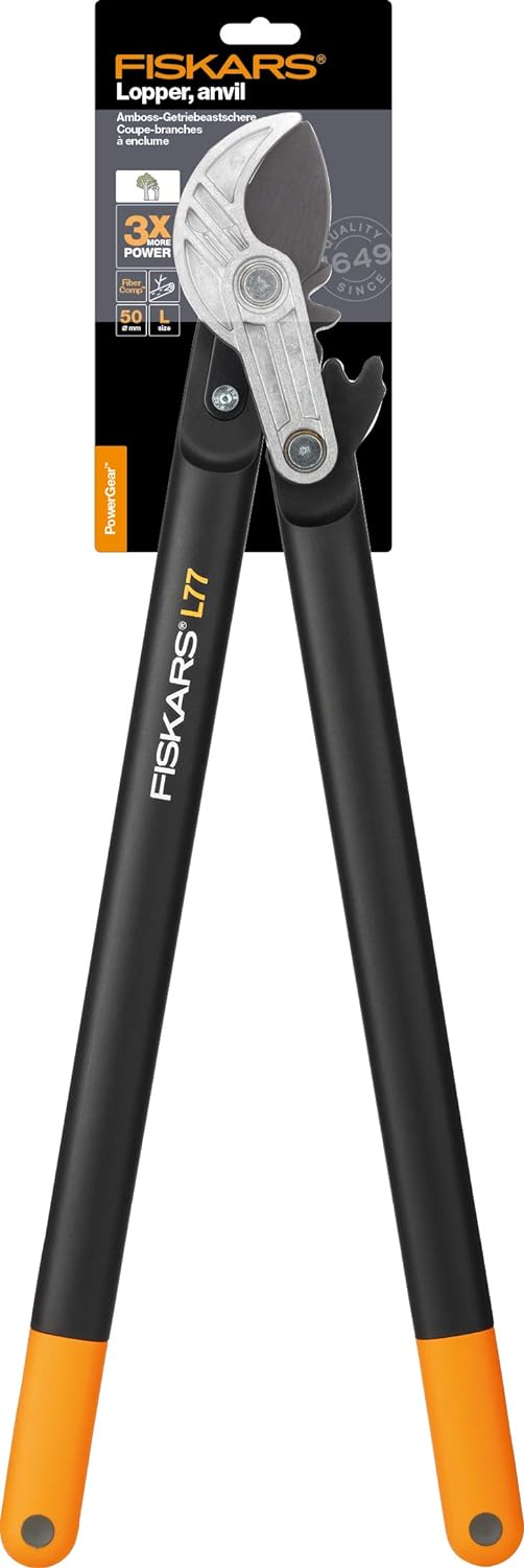 Amboss-Getriebeastschere 112580, L77 (Ast Ø 5 cm)
