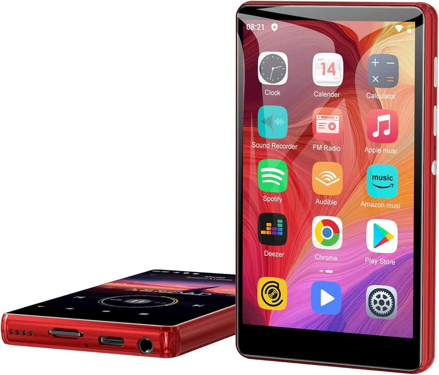 MP3-Player mit Touchscreen, Rot