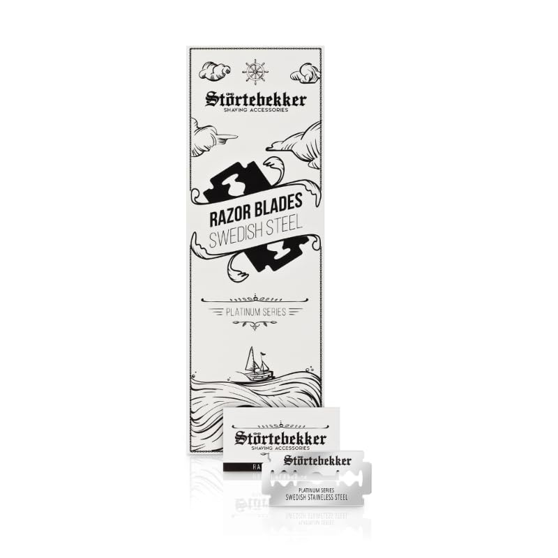Rasier-Starter-Set mit Rasierhobel, Etui & Rasierklingen