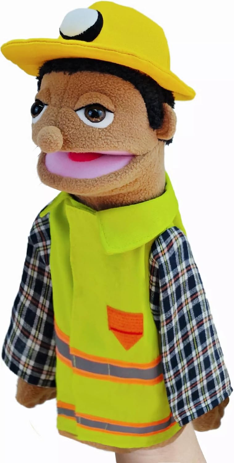 Theater-Handpuppe mit beweglichem Mund, Arbeiter
