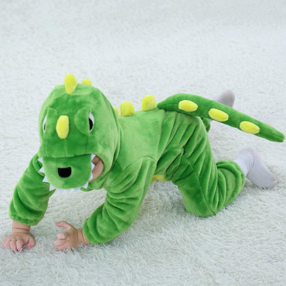 Baby-Dinosaurier Kostüm mit Kapuze, 3-4 Jahre Grün