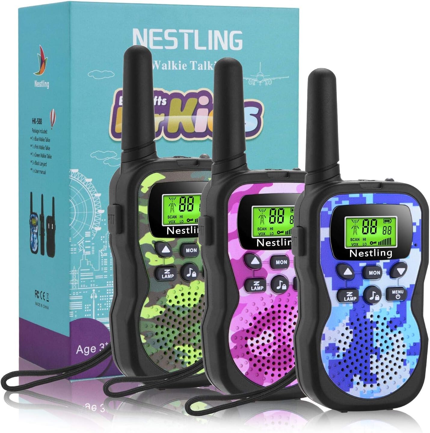3er-Set Walkie Talkie für Kinder