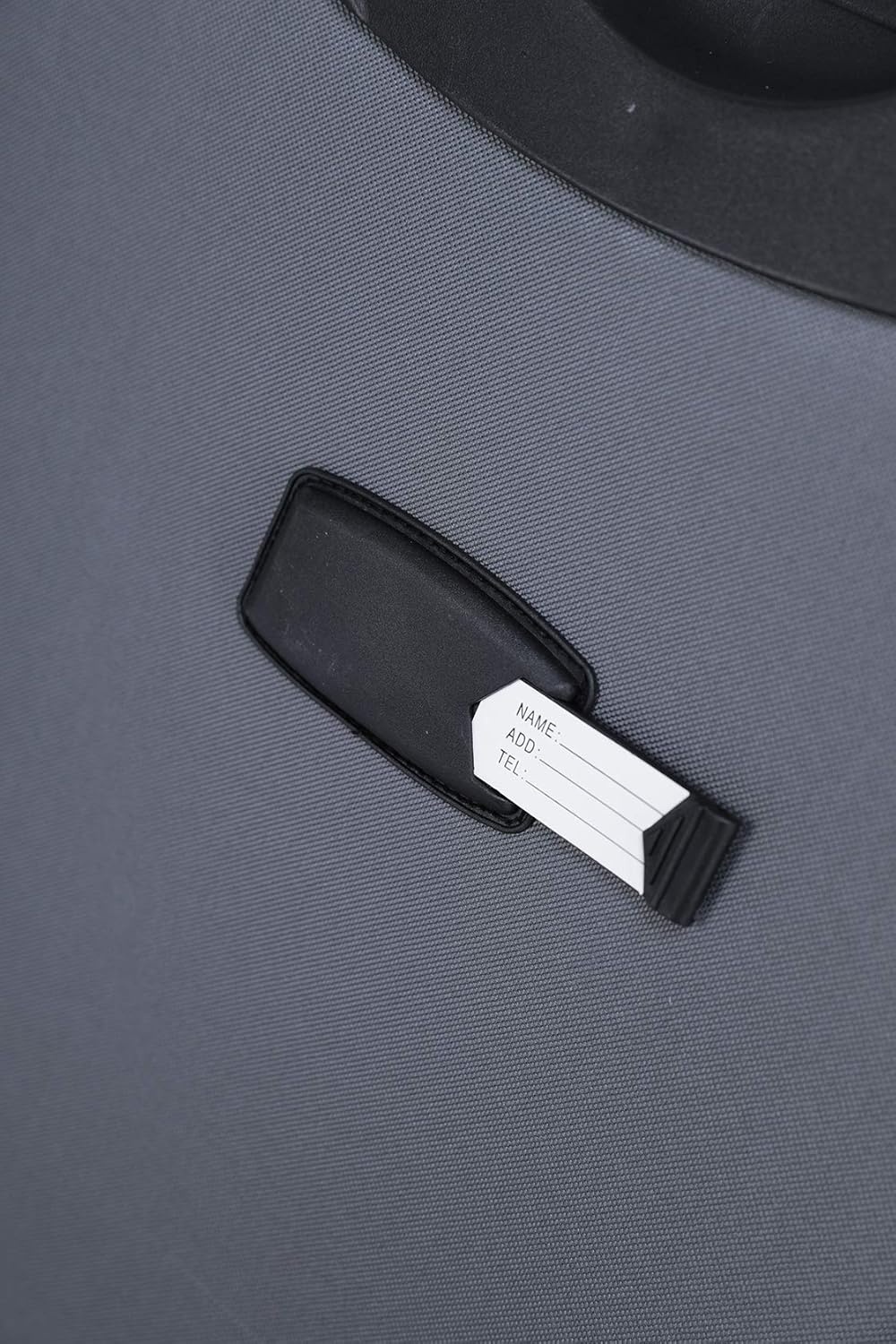 Kofferset mit Vordertaschen und Dehnungsfuge, Grau